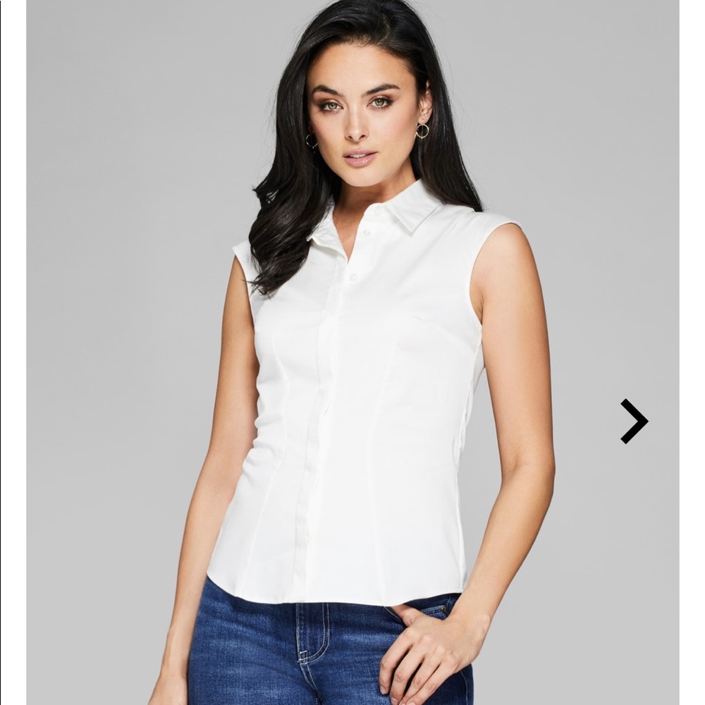 NWT marciano top white size xs